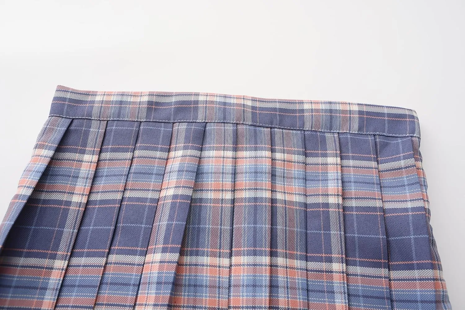 Urban CoCo Womens Uniforms Plaid Pleated Mini Skirt