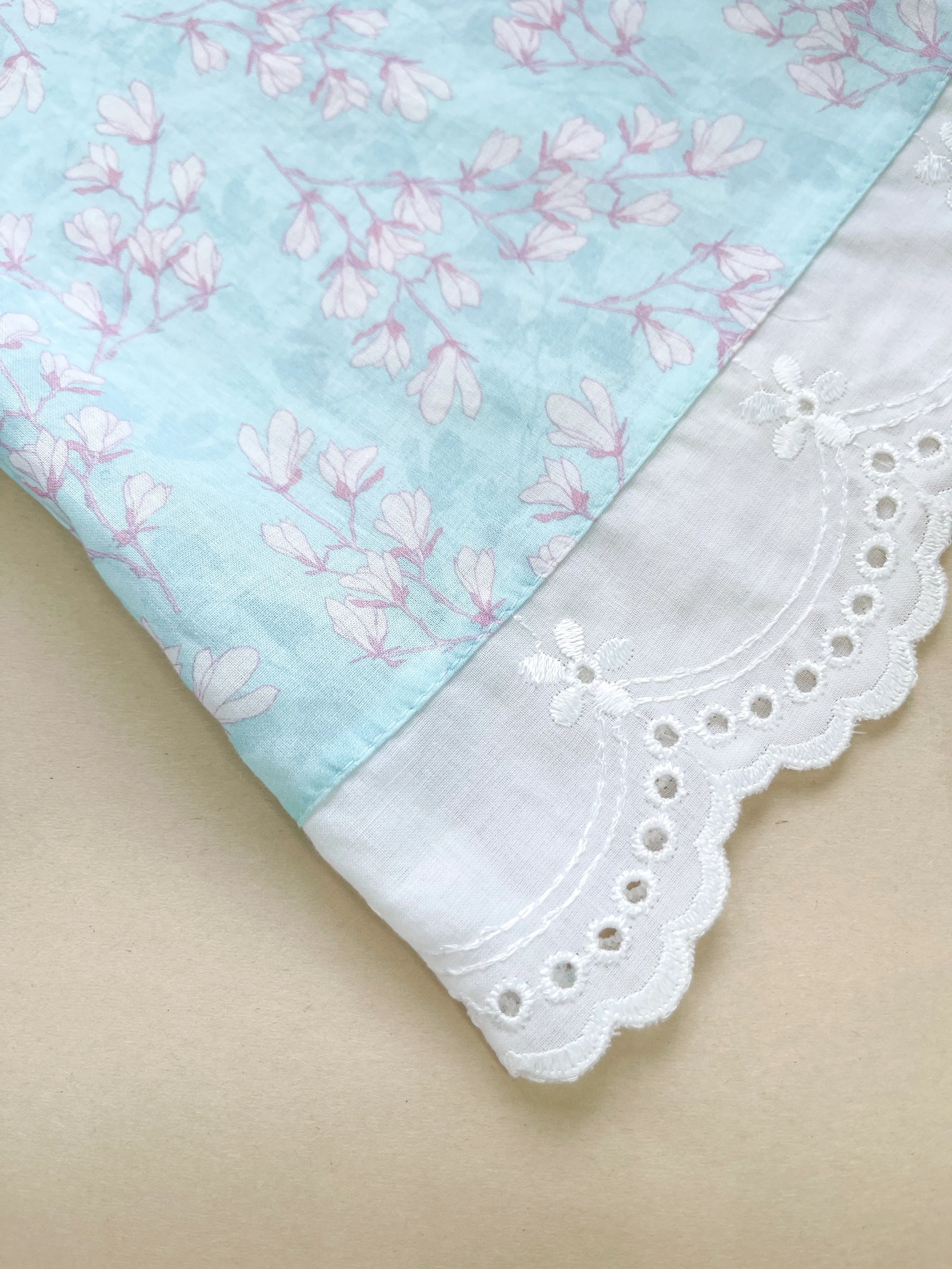 VANESSA - GIRLS COTTON NIGHTDRESS BLUE FLOWERS