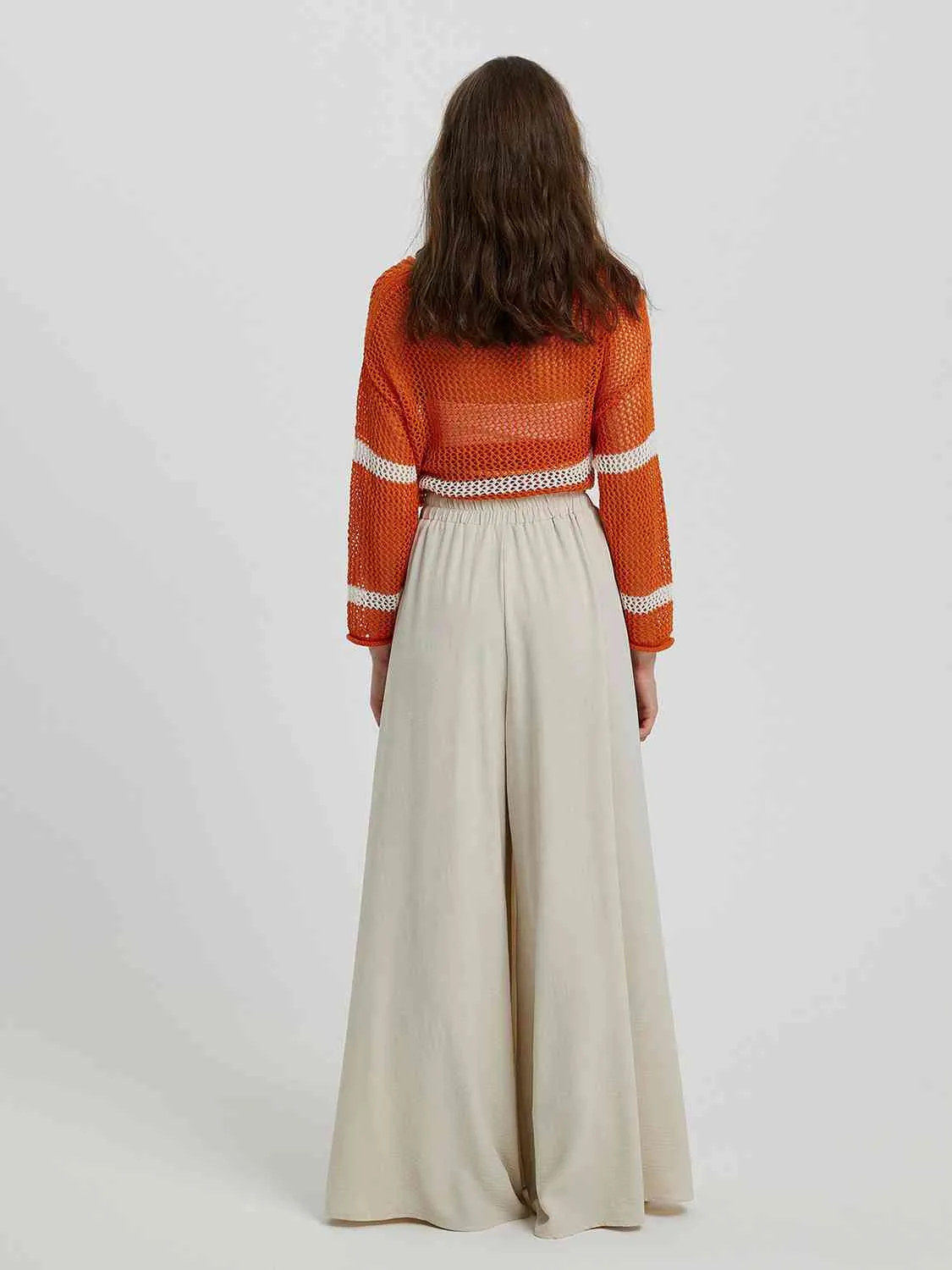 Versatile, 100% Cotten, Drawstring Wide Leg Pant