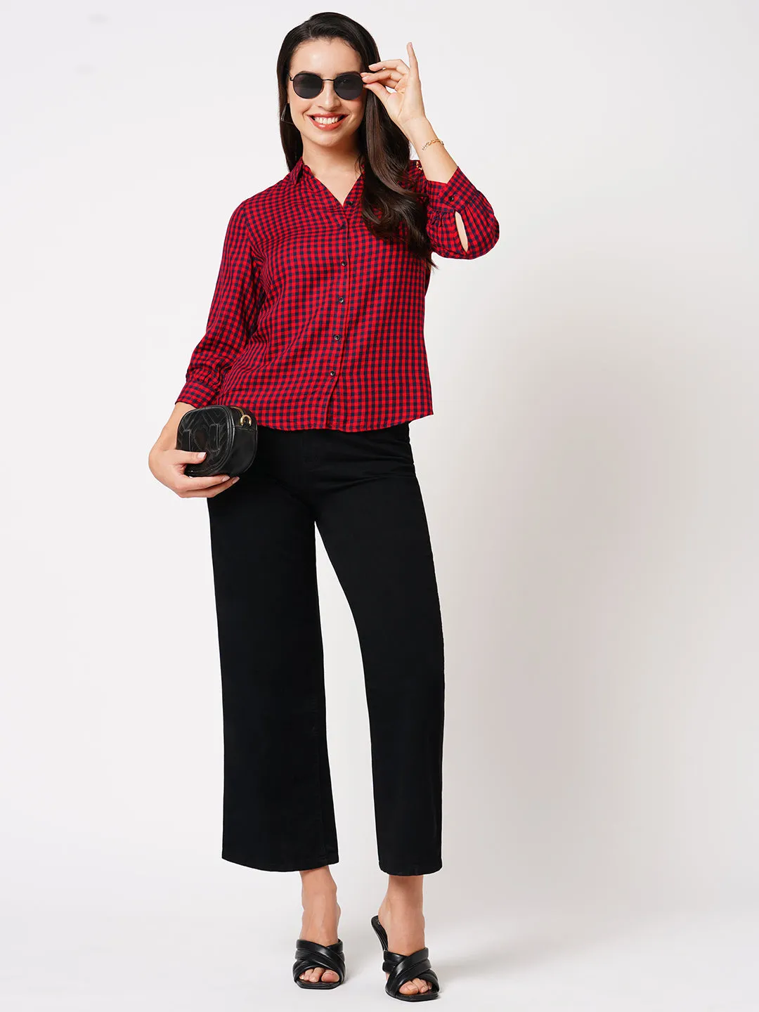 Women High-Rise Wide Leg Jeans