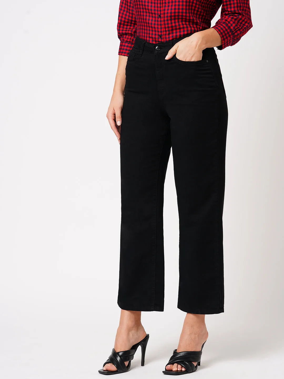 Women High-Rise Wide Leg Jeans