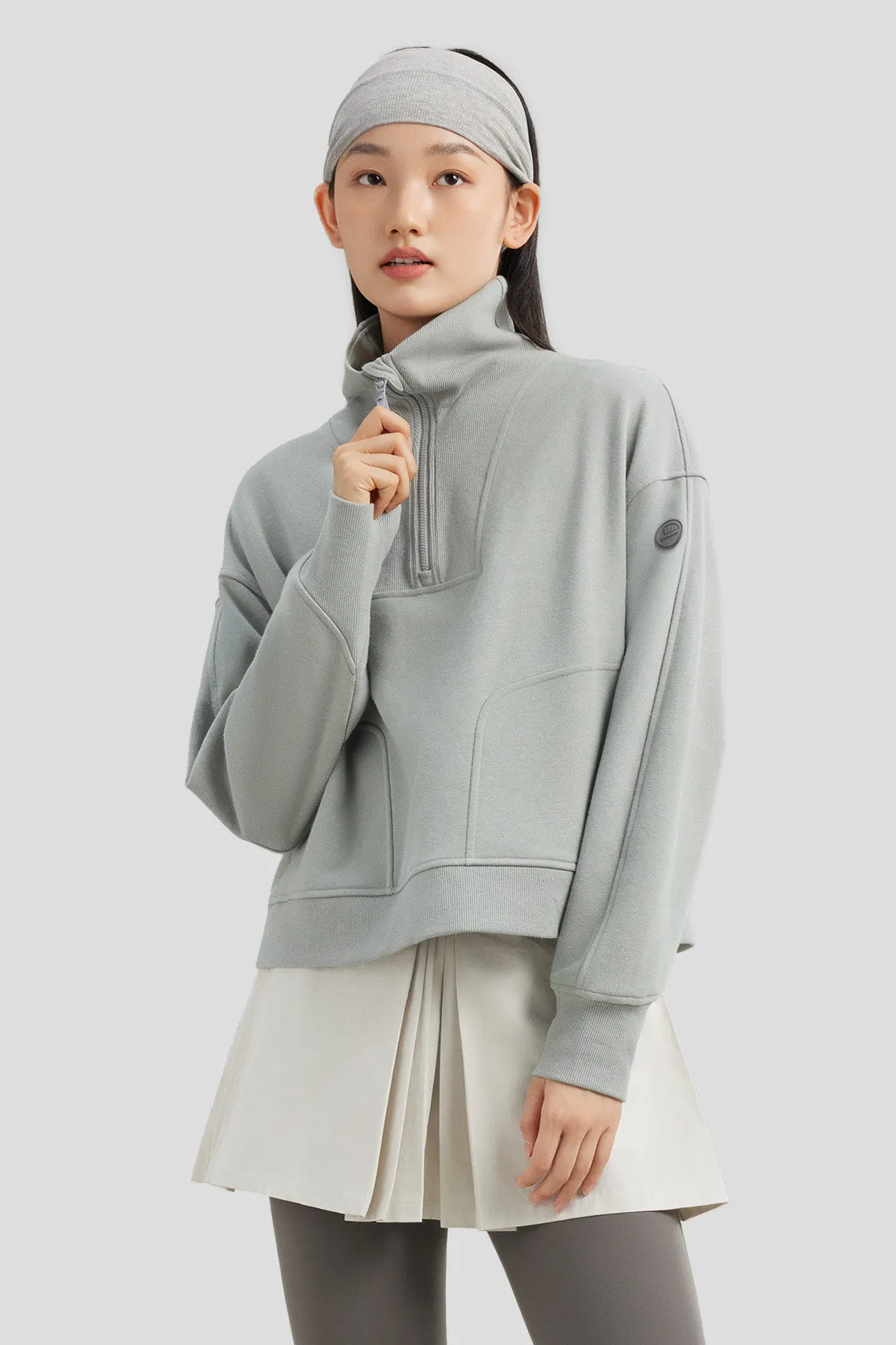 Women's Half-Zip Pullover Sweatshirt
