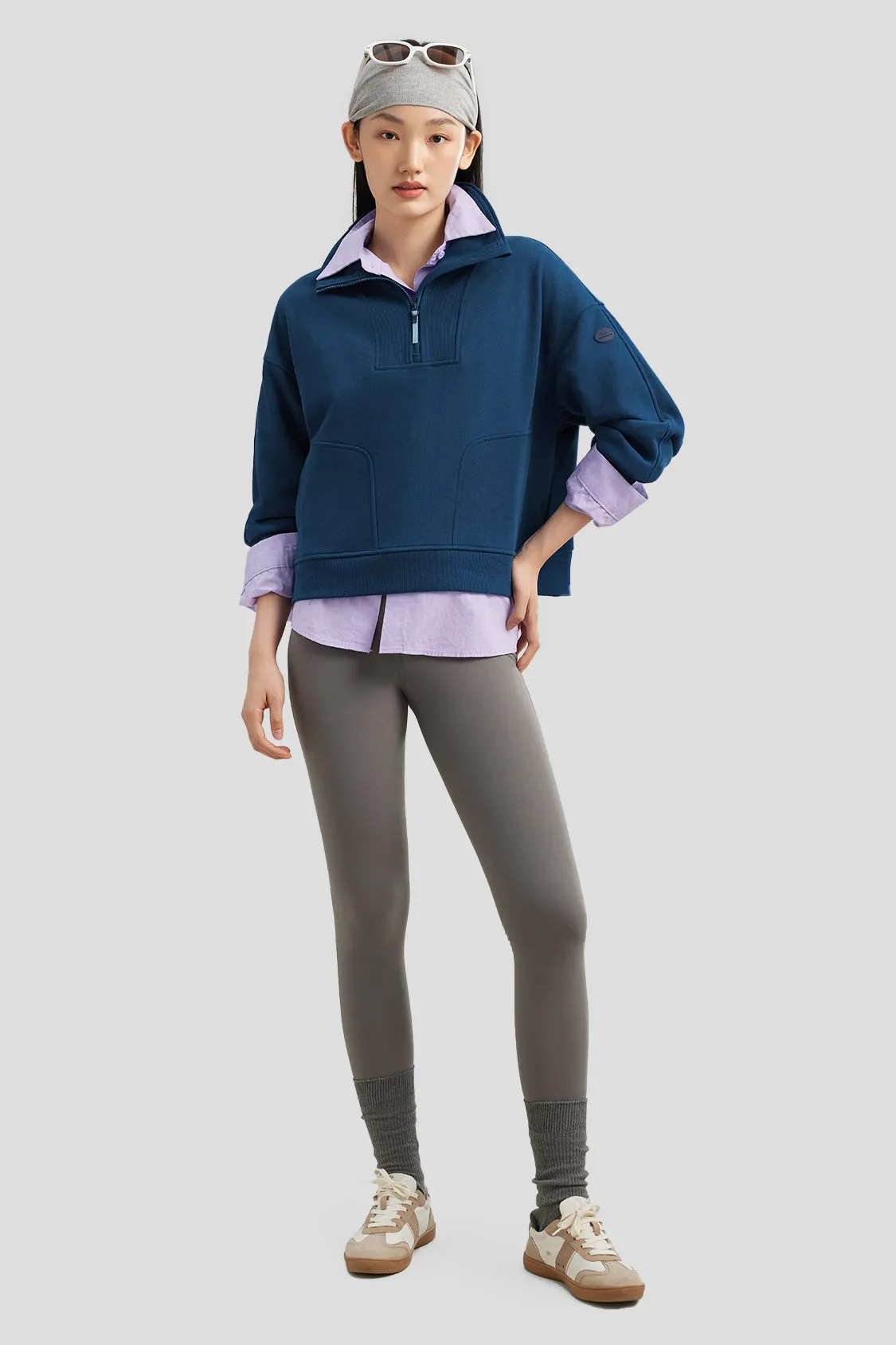 Women's Half-Zip Pullover Sweatshirt