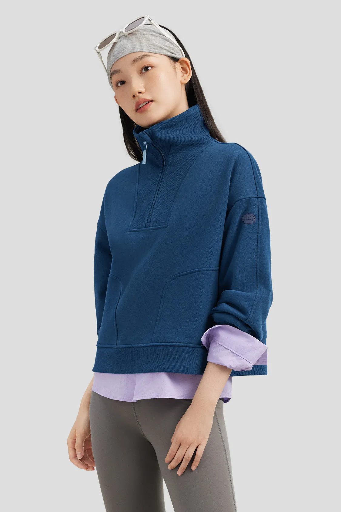 Women's Half-Zip Pullover Sweatshirt