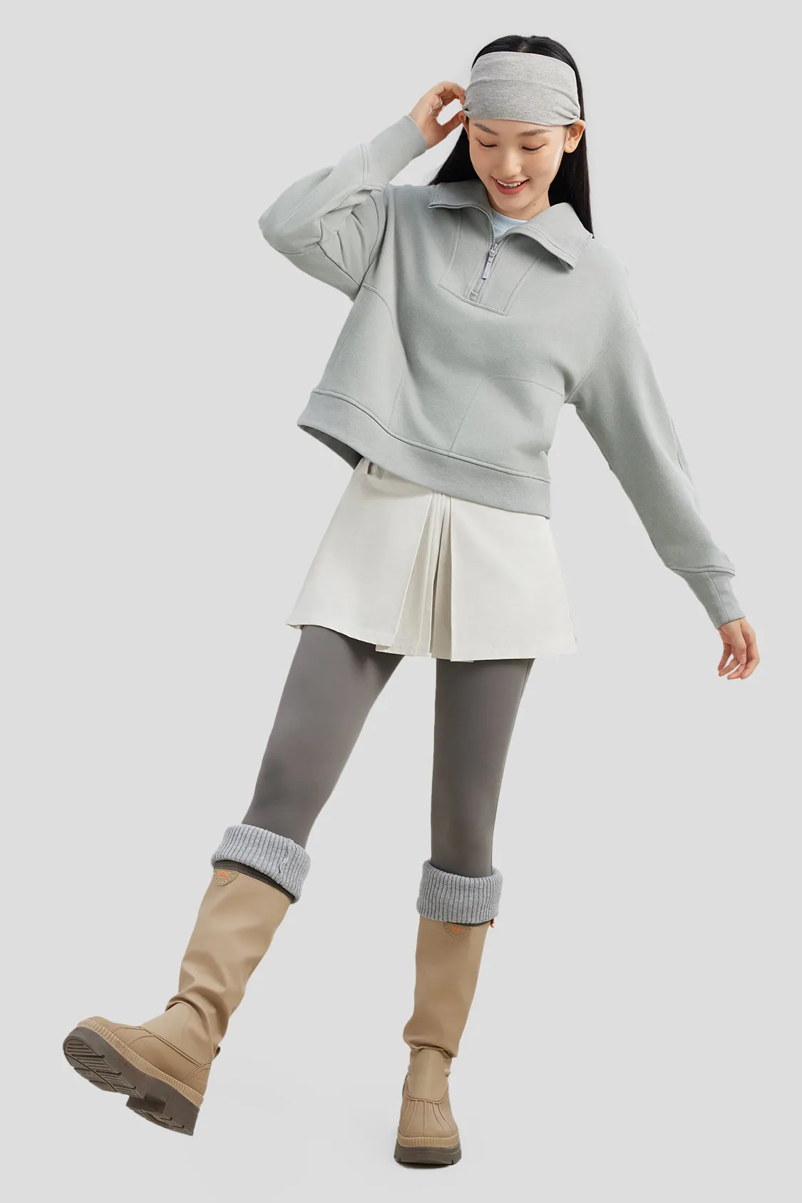 Women's Half-Zip Pullover Sweatshirt
