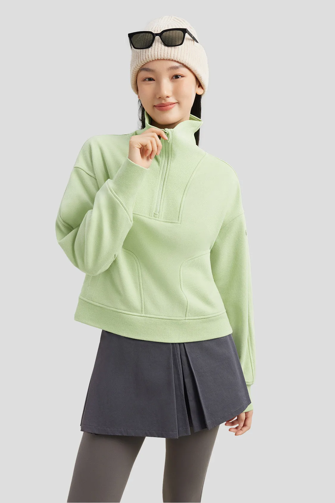 Women's Half-Zip Pullover Sweatshirt