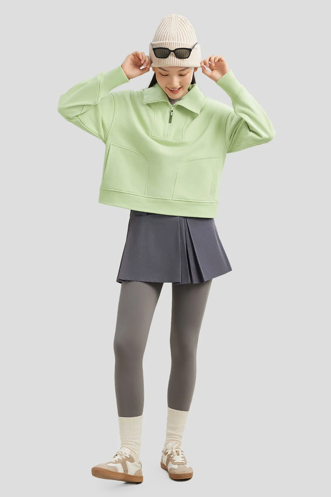 Women's Half-Zip Pullover Sweatshirt